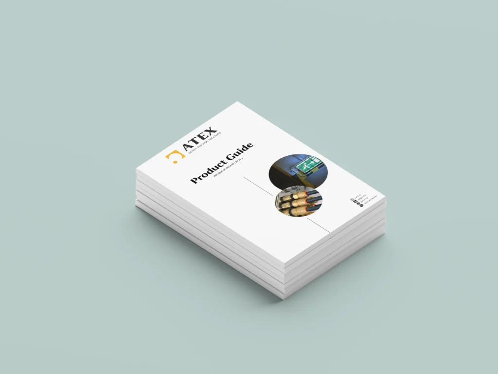 atex sales catalogue print brochure