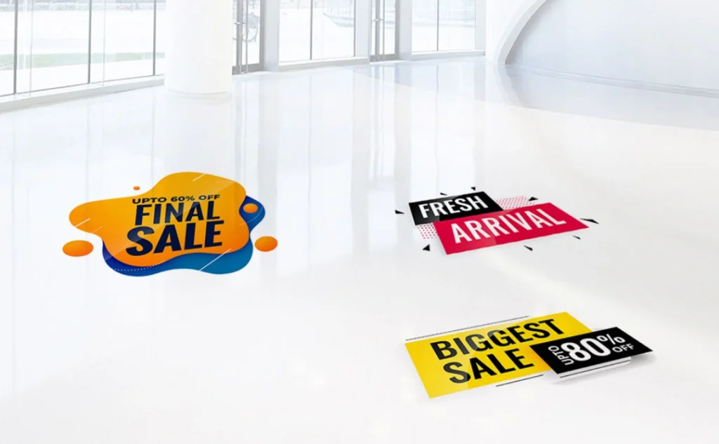 Floor Graphics stickers spectrum print