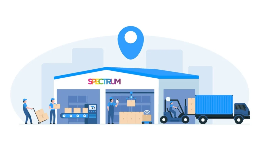 warehouse spectrum illustration