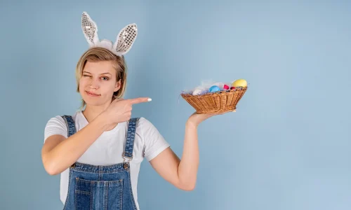 lady holding an easter basket Spectrum
